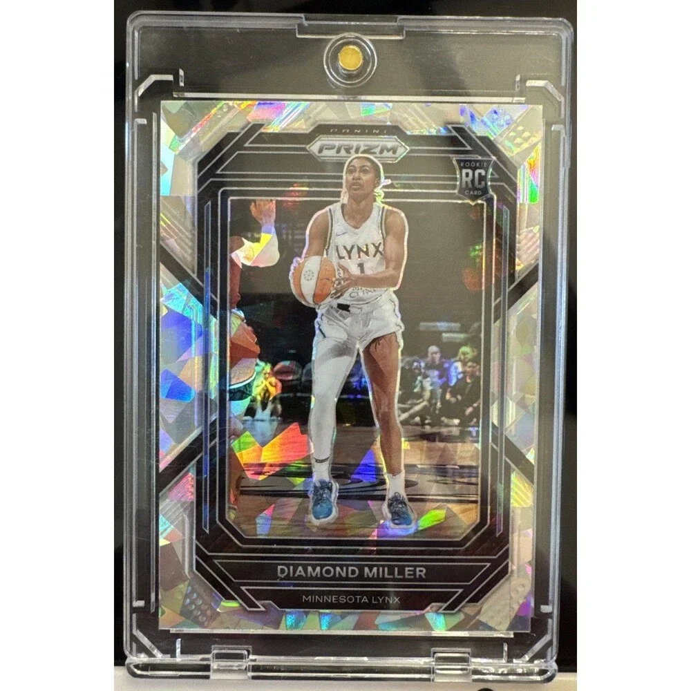 2023 Panini Prizm WNBA Cracked Ice Diamond Miller Rookie Card RC #134 Lynx
